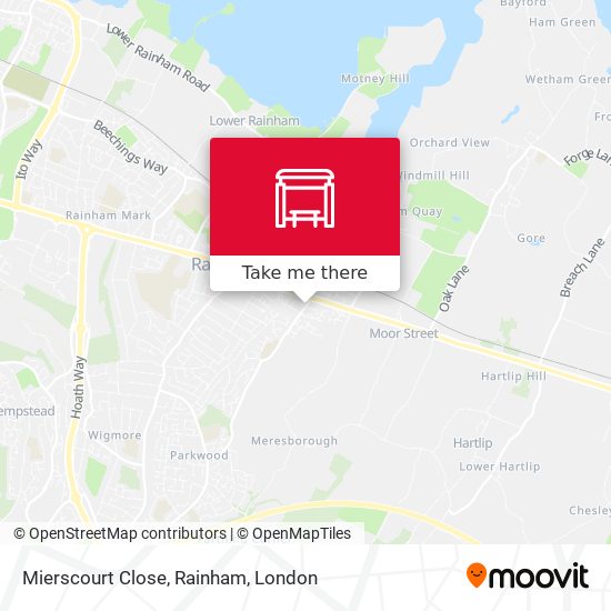 Mierscourt Close, Rainham map