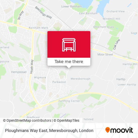Ploughmans Way East, Meresborough map