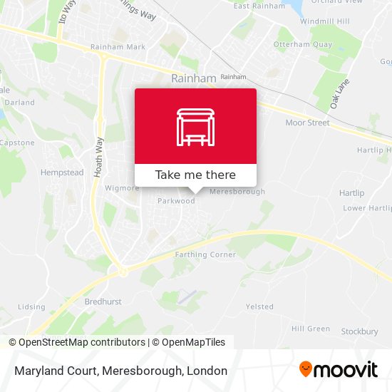 Maryland Court, Meresborough map