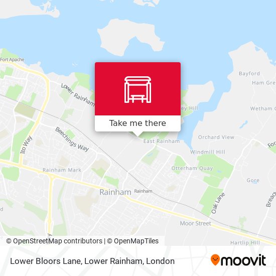 Lower Bloors Lane, Lower Rainham map