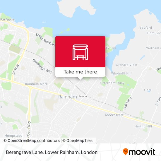 Berengrave Lane, Lower Rainham map