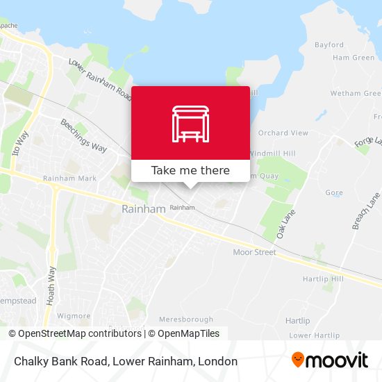Chalky Bank Road, Lower Rainham map