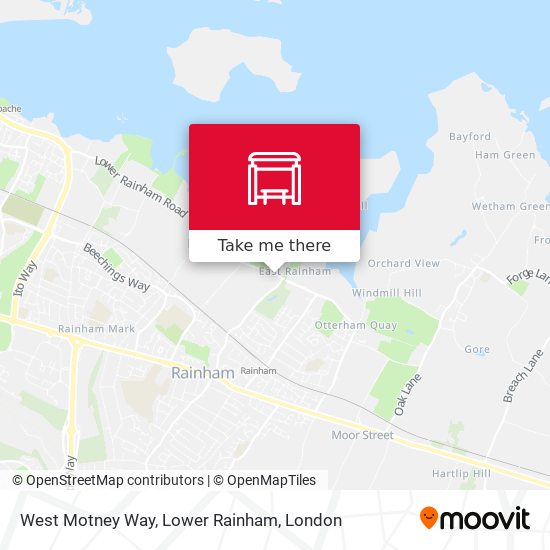 West Motney Way, Lower Rainham map