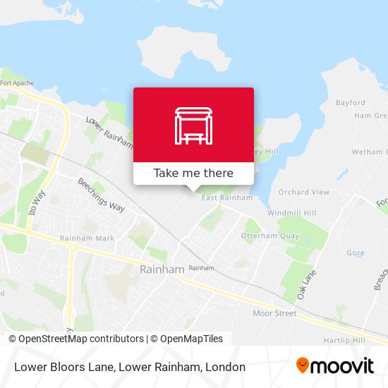 Lower Bloors Lane, Lower Rainham map