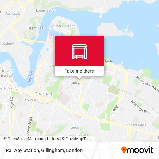 Railway Station, Gillingham map