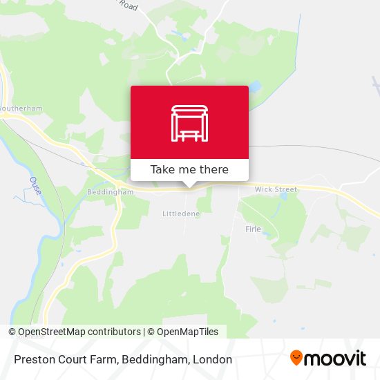 Preston Court Farm, Beddingham map