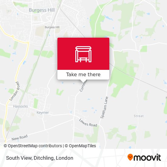 South View, Ditchling map
