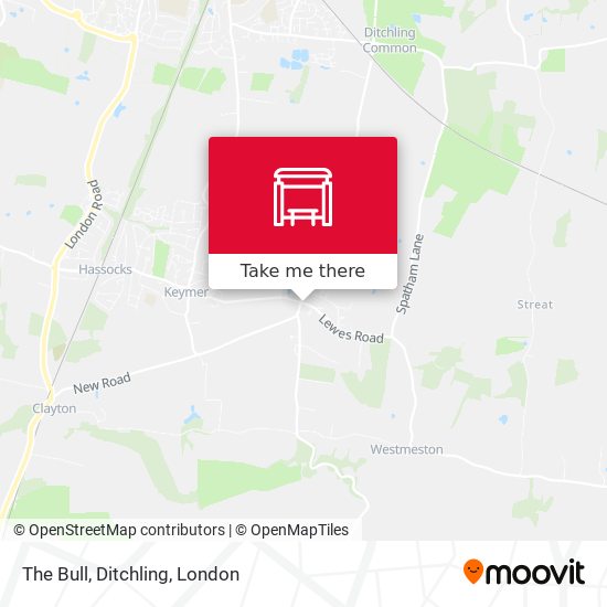 The Bull, Ditchling map