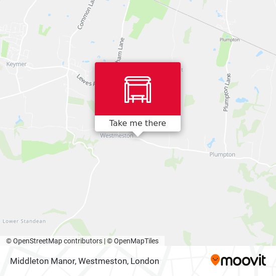 Middleton Manor, Westmeston map
