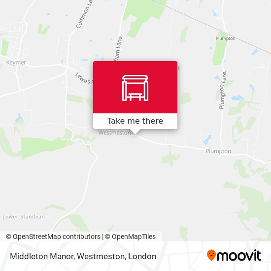 Middleton Manor, Westmeston map