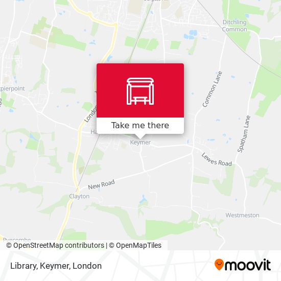 Library, Keymer map