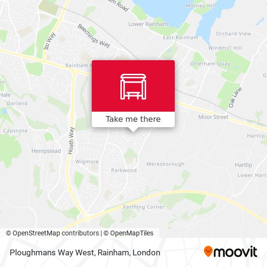 Ploughmans Way West, Rainham map