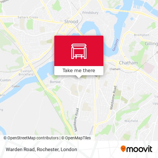 Warden Road, Rochester map