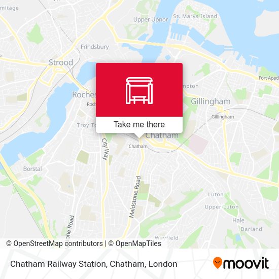 Chatham Railway Station, Chatham map