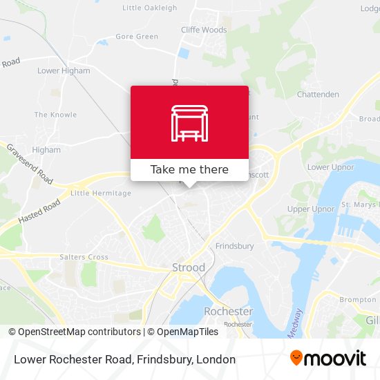 Lower Rochester Road, Frindsbury map