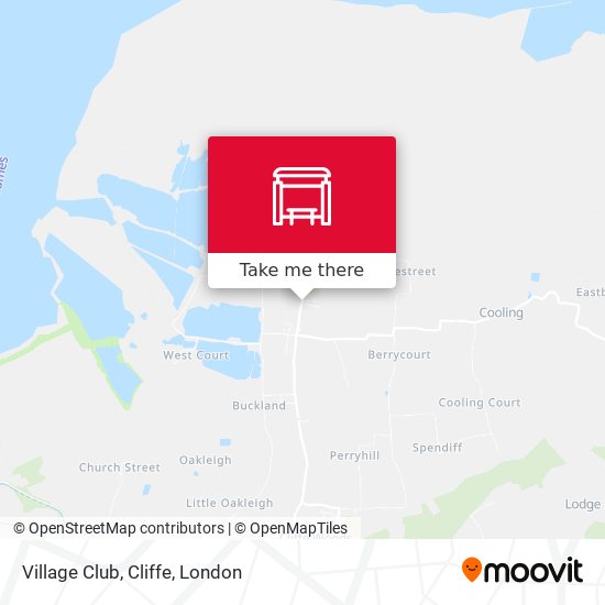 Village Club, Cliffe map