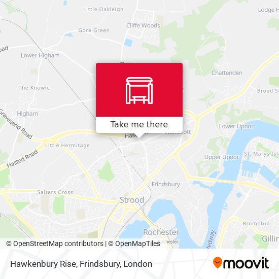 Hawkenbury Rise, Frindsbury map