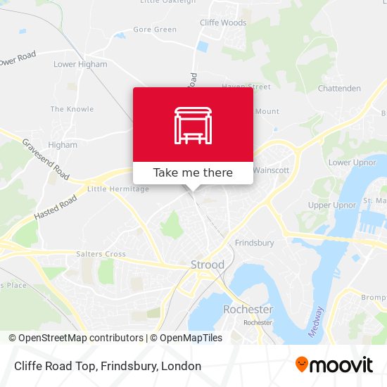 Cliffe Road Top, Frindsbury map