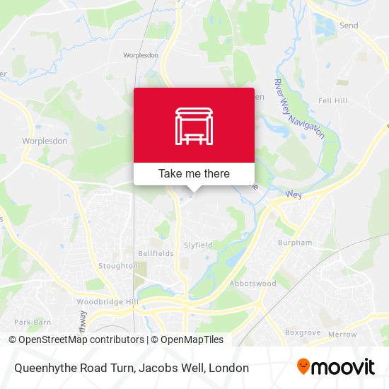 Queenhythe Road Turn, Jacobs Well map