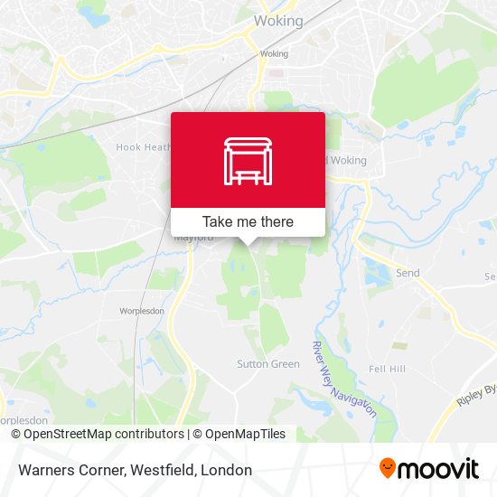 Warners Corner, Westfield map