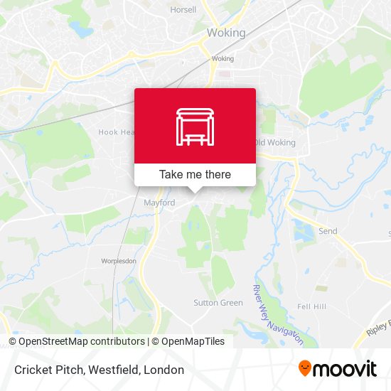 Cricket Pitch, Westfield map