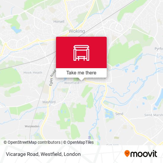 Vicarage Road, Westfield map