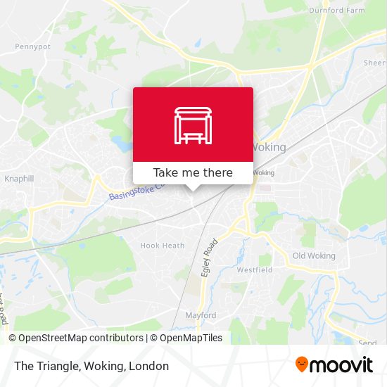 The Triangle, Woking map