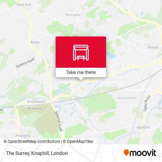 The Surrey, Knaphill map