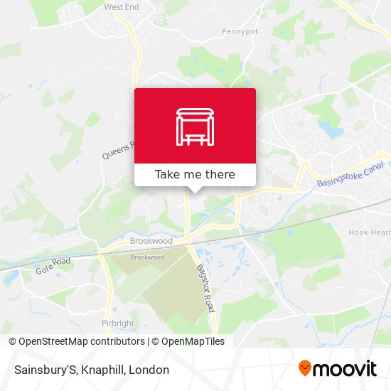 Sainsbury'S, Knaphill map