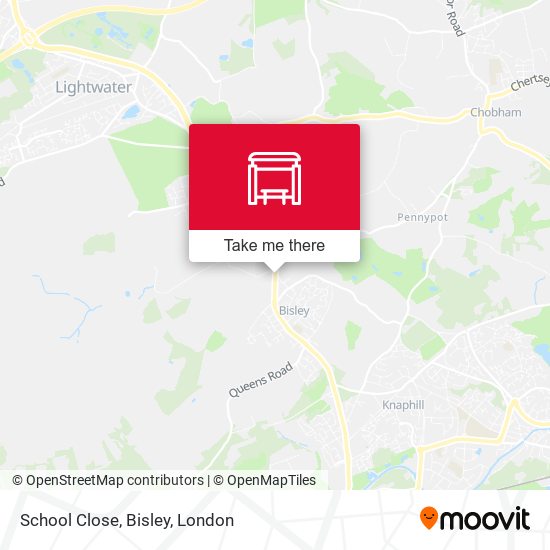 School Close, Bisley map