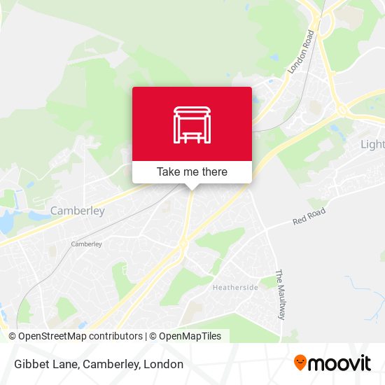 Gibbet Lane, Camberley map