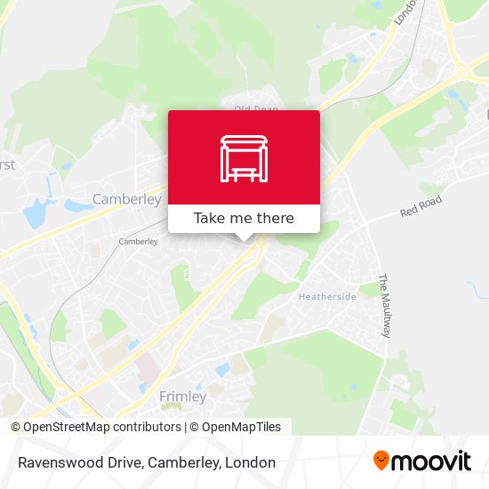 Ravenswood Drive, Camberley map