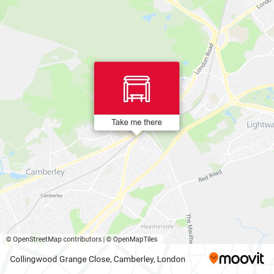 Collingwood Grange Close, Camberley map