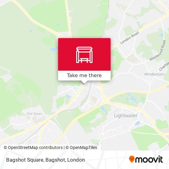 Bagshot Square, Bagshot map