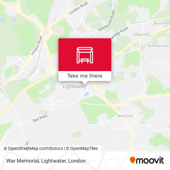 War Memorial, Lightwater map