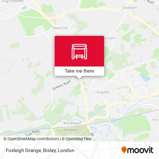 Foxleigh Grange, Bisley map