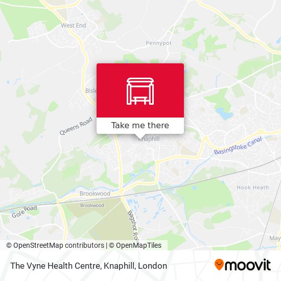 The Vyne Health Centre, Knaphill map