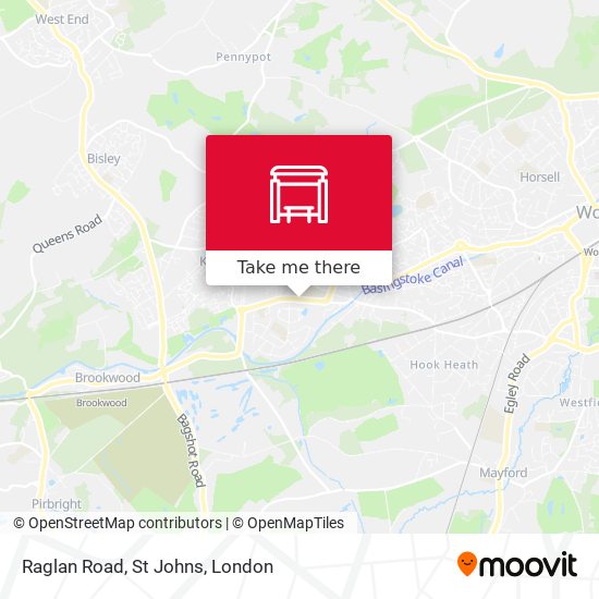 Raglan Road, St Johns map