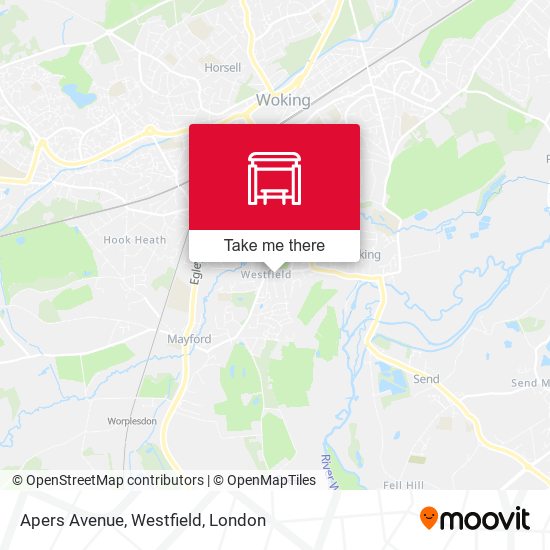 Apers Avenue, Westfield map