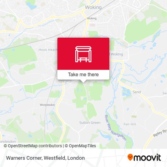 Warners Corner, Westfield map