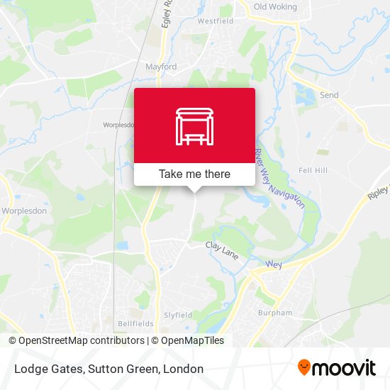 Lodge Gates, Sutton Green map