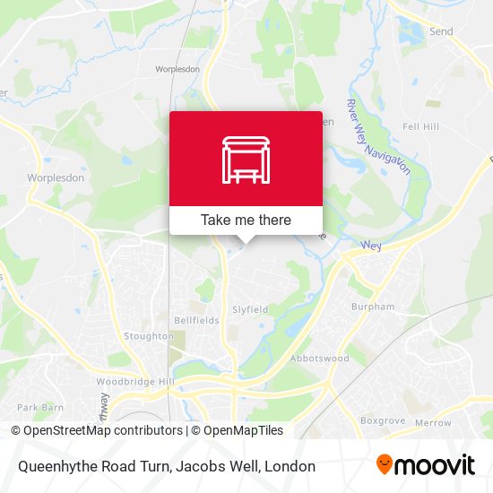 Queenhythe Road Turn, Jacobs Well map