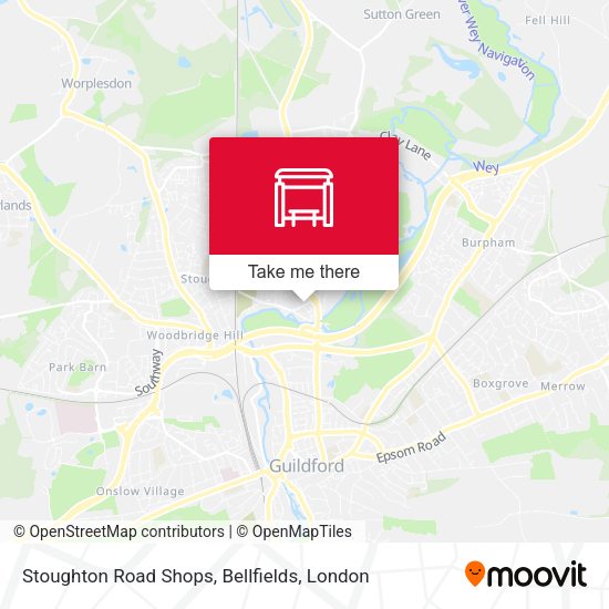 Stoughton Road Shops, Bellfields map
