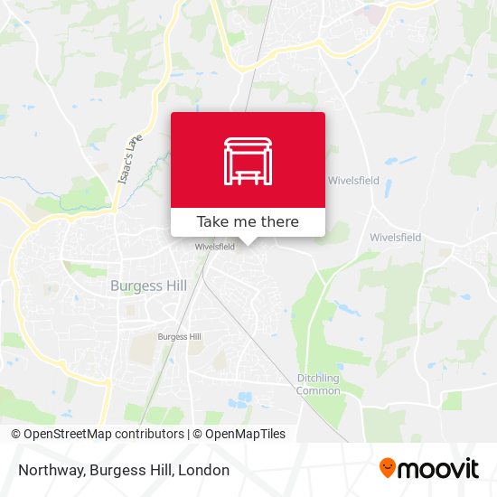 Northway, Burgess Hill map