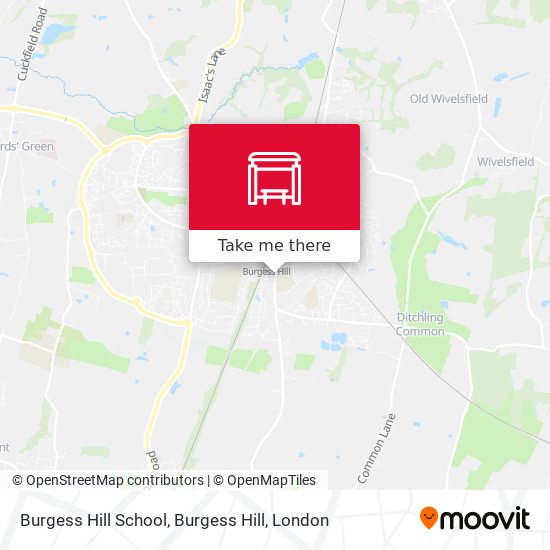 Burgess Hill School, Burgess Hill map