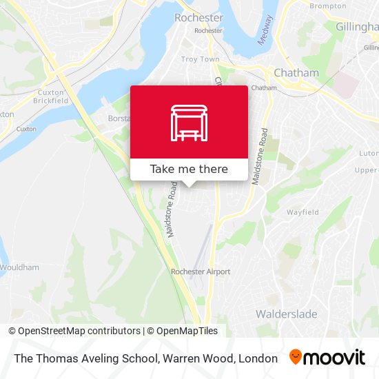 The Thomas Aveling School, Warren Wood map