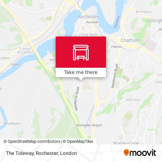 The Tideway, Rochester map