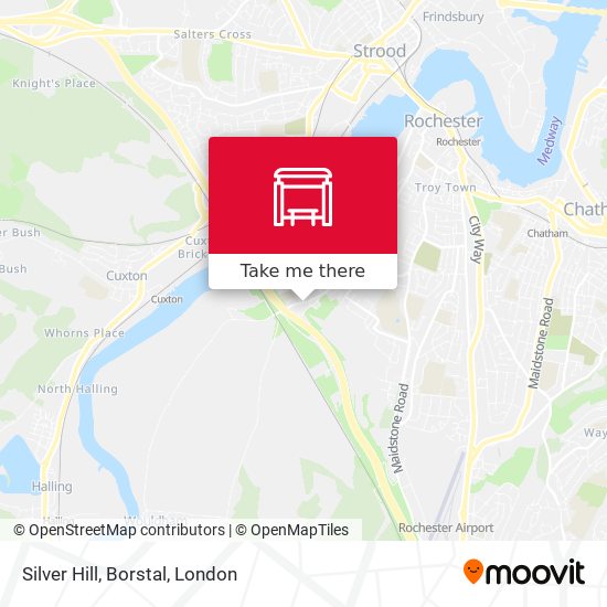 Silver Hill, Borstal map