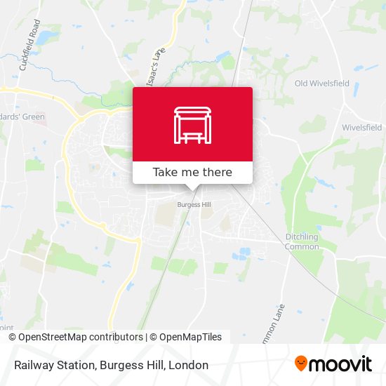 Railway Station, Burgess Hill map