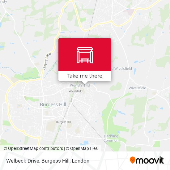 Welbeck Drive, Burgess Hill map